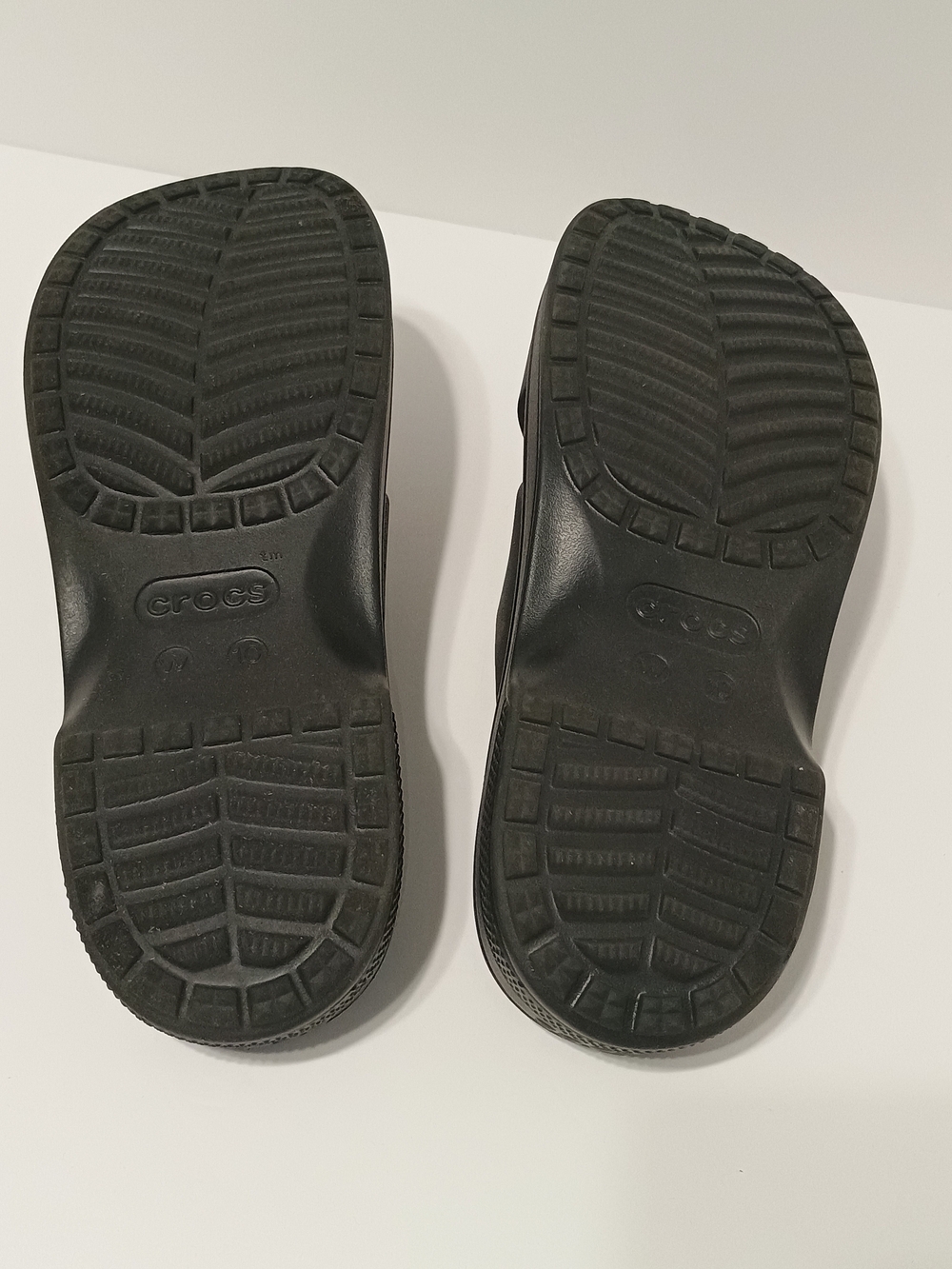 Crocs Black Cross Strap Comfort Slide Sandals Size 10 Women’s - Picture 3 of 5